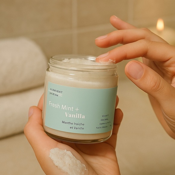 β¨ Midnight Paloma Fresh Mint + Vanilla Body Scrub β¨ - Picture 3 of 4